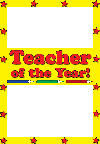 Certificate Template: Teacher of the Year 1